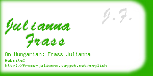 julianna frass business card